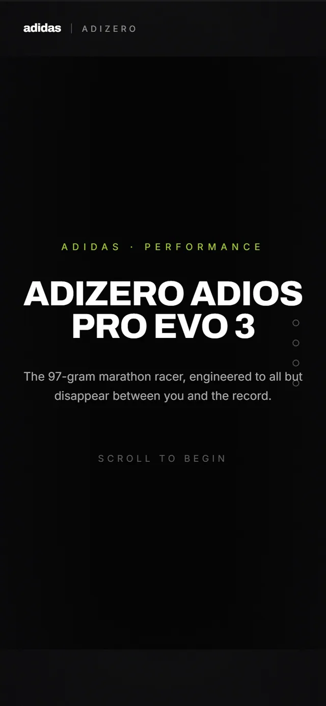 Adizero Adios Pro Evo 3, mobile