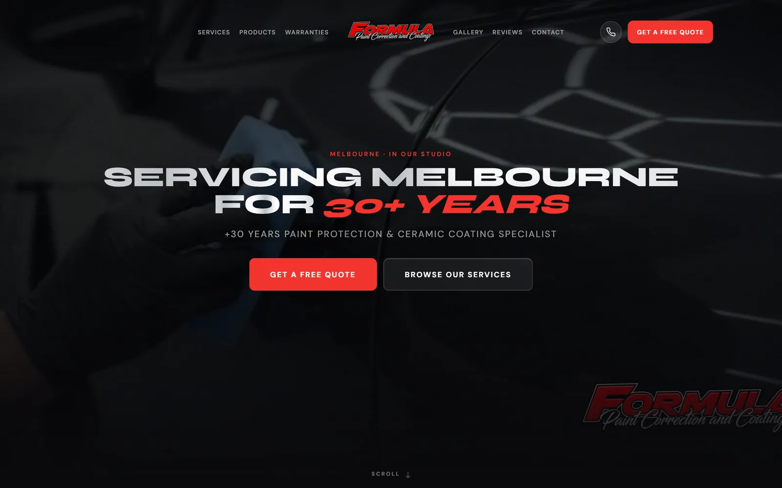 Formula Mobile Car Detailing, desktop