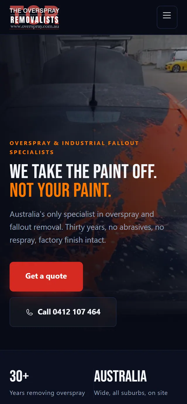The Overspray Removalist, mobile